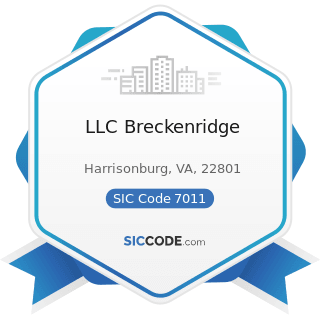 LLC Breckenridge - SIC Code 7011 - Hotels and Motels