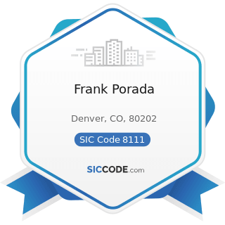 Frank Porada - SIC Code 8111 - Legal Services