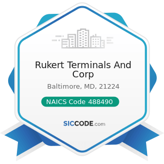 Rukert Terminals And Corp - NAICS Code 488490 - Other Support Activities for Road Transportation