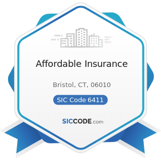 Affordable Insurance - SIC Code 6411 - Insurance Agents, Brokers and Service