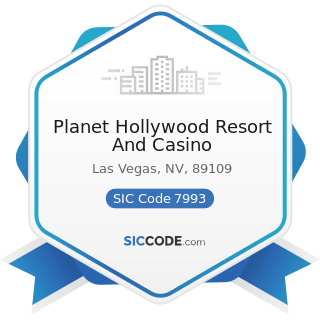 Planet Hollywood Resort And Casino - SIC Code 7993 - Coin-Operated Amusement Devices