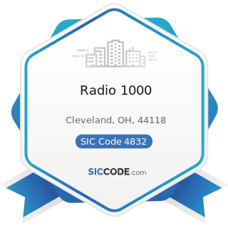 Radio 1000 - SIC Code 4832 - Radio Broadcasting Stations