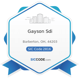 Gayson Sdi - SIC Code 2816 - Inorganic Pigments