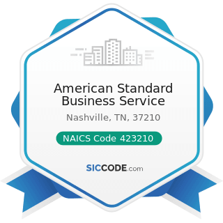 American Standard Business Service - NAICS Code 423210 - Furniture Merchant Wholesalers