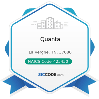 Quanta - NAICS Code 423430 - Computer and Computer Peripheral Equipment and Software Merchant...