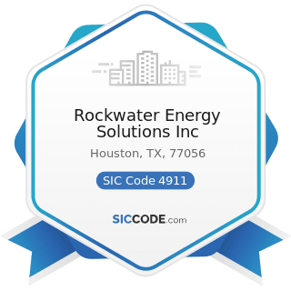 Rockwater Energy Solutions Inc - SIC Code 4911 - Electric Services