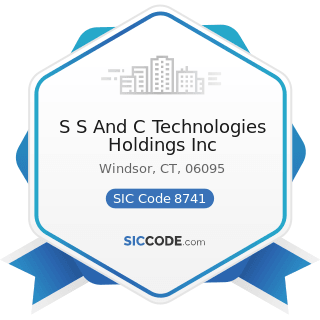 S S And C Technologies Holdings Inc - SIC Code 8741 - Management Services