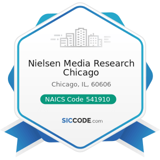 Nielsen Media Research Chicago - NAICS Code 541910 - Marketing Research and Public Opinion...