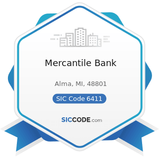 Mercantile Bank - SIC Code 6411 - Insurance Agents, Brokers and Service