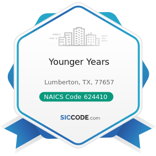 Younger Years - NAICS Code 624410 - Child Care Services
