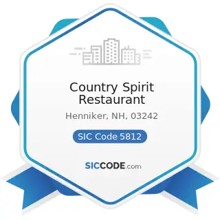 Country Spirit Restaurant - SIC Code 5812 - Eating Places