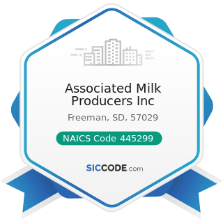 Associated Milk Producers Inc - NAICS Code 445299 - All Other Specialty Food Stores
