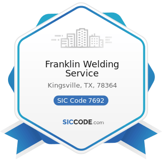 Franklin Welding Service - SIC Code 7692 - Welding Repair