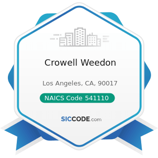 Crowell Weedon - NAICS Code 541110 - Offices of Lawyers