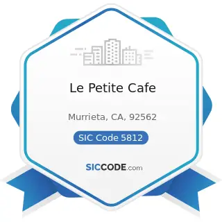 Le Petite Cafe - SIC Code 5812 - Eating Places
