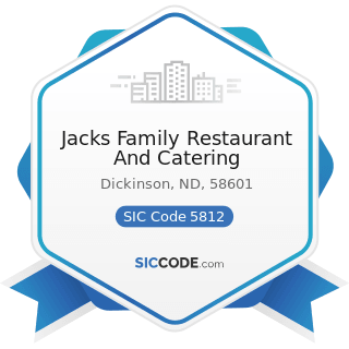 Jacks Family Restaurant And Catering - SIC Code 5812 - Eating Places