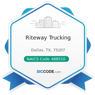 Riteway Trucking - NAICS Code 488510 - Freight Transportation Arrangement