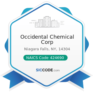 Occidental Chemical Corp - NAICS Code 424690 - Other Chemical and Allied Products Merchant...