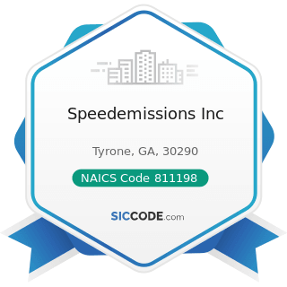 Speedemissions Inc - NAICS Code 811198 - All Other Automotive Repair and Maintenance