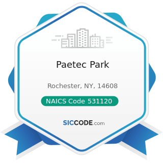 Paetec Park - NAICS Code 531120 - Lessors of Nonresidential Buildings (except Miniwarehouses)