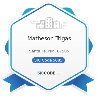 Matheson Trigas - SIC Code 5085 - Industrial Supplies