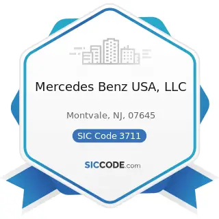 Mercedes Benz USA, LLC - SIC Code 3711 - Motor Vehicles and Passenger Car Bodies