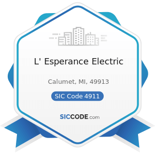 L' Esperance Electric - SIC Code 4911 - Electric Services