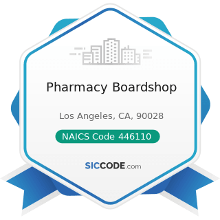 Pharmacy Boardshop - NAICS Code 446110 - Pharmacies and Drug Stores