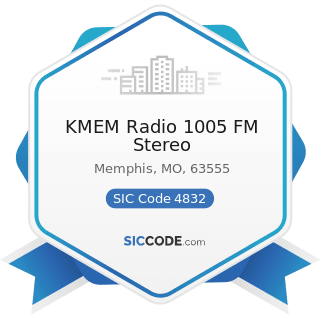 KMEM Radio 1005 FM Stereo - SIC Code 4832 - Radio Broadcasting Stations