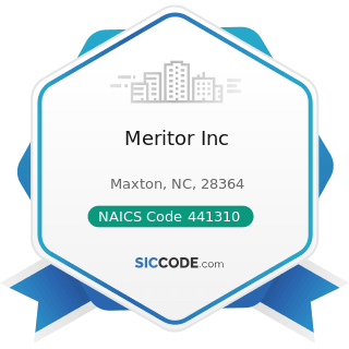 Meritor Inc - NAICS Code 441310 - Automotive Parts and Accessories Stores