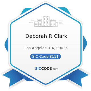 Deborah R Clark - SIC Code 8111 - Legal Services