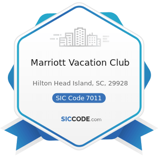 Marriott Vacation Club - SIC Code 7011 - Hotels and Motels