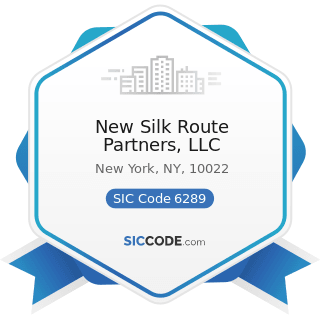 New Silk Route Partners, LLC - SIC Code 6289 - Services Allied with the Exchange of Securities...