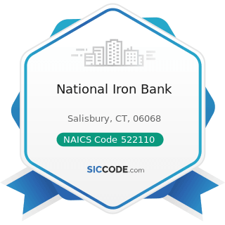 National Iron Bank - NAICS Code 522110 - Commercial Banking