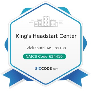 King's Headstart Center - NAICS Code 624410 - Child Care Services