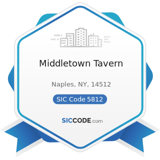 Middletown Tavern - SIC Code 5812 - Eating Places
