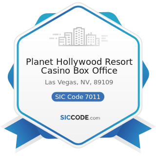 Planet Hollywood Resort Casino Box Office - SIC Code 7011 - Hotels and Motels