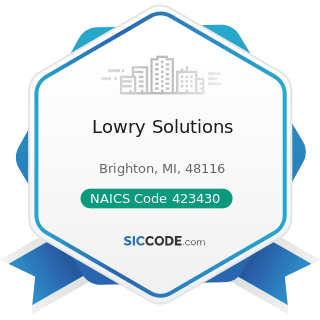 Lowry Solutions - NAICS Code 423430 - Computer and Computer Peripheral Equipment and Software...