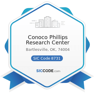 Conoco Phillips Research Center - SIC Code 8731 - Commercial Physical and Biological Research