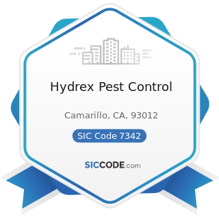 Hydrex Pest Control - SIC Code 7342 - Disinfecting and Pest Control Services