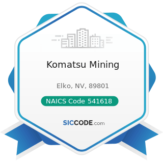 Komatsu Mining - NAICS Code 541618 - Other Management Consulting Services