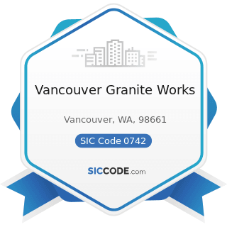 Vancouver Granite Works - SIC Code 0742 - Veterinary Services for Animal Specialties