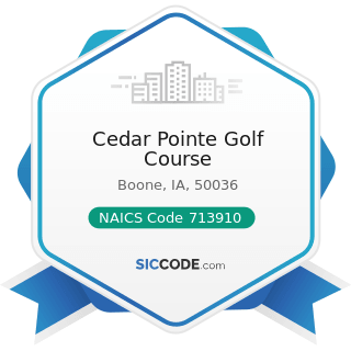 Cedar Pointe Golf Course - NAICS Code 713910 - Golf Courses and Country Clubs