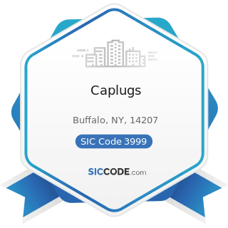 Caplugs - SIC Code 3999 - Manufacturing Industries, Not Elsewhere Classified