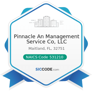 Pinnacle An Management Service Co, LLC - NAICS Code 531210 - Offices of Real Estate Agents and...