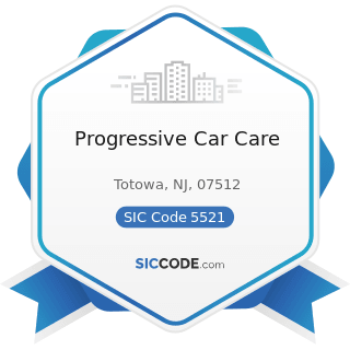 Progressive Car Care - SIC Code 5521 - Motor Vehicle Dealers (Used Only)