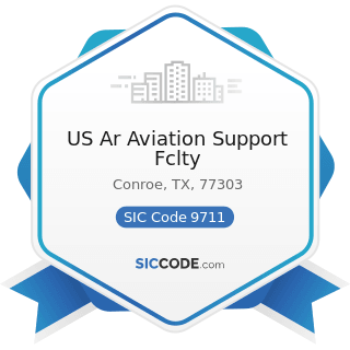 US Ar Aviation Support Fclty - SIC Code 9711 - National Security