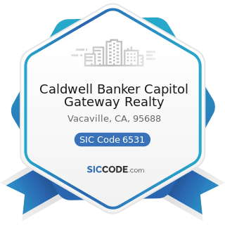 Caldwell Banker Capitol Gateway Realty - SIC Code 6531 - Real Estate Agents and Managers