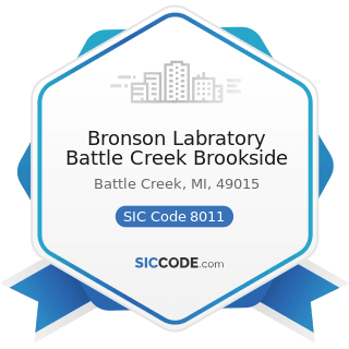 Bronson Labratory Battle Creek Brookside - SIC Code 8011 - Offices and Clinics of Doctors of...