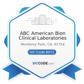 ABC American Bion Clinical Laboratories - SIC Code 8071 - Medical Laboratories